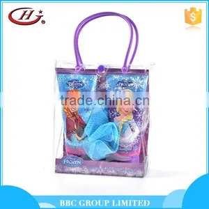 BBC Frozen Gift Sets OEM 013 Cheap Kids 3pcs Refreshing Moisturizing Pvc Bag Travel Bath Set thumbnail-1