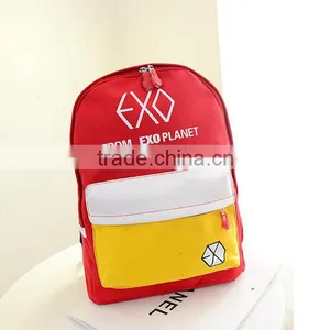 2015 New Design Ladies Colors Canvas Backpack for Stock thumbnail-3