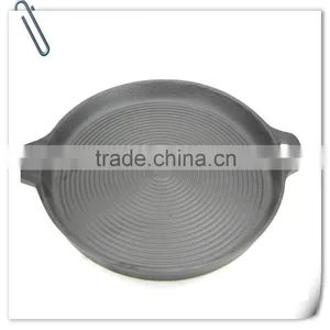 35cm Cast Iron Pizza Pan With Round Thread thumbnail-1