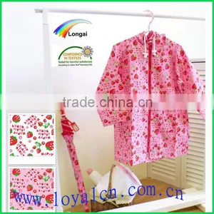 Summer Fashional Midi Pattern The Princess Style Strawberry Kids Raincoat thumbnail-3