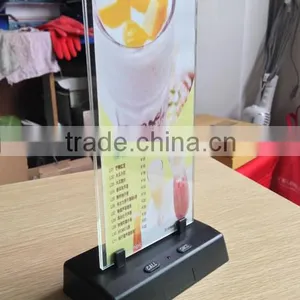 Restaurant Waiter Service Call Buzzer System With Menu Holder Equipment CE Passed 433.92MHZ thumbnail-5