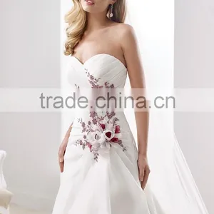 Limited Edition White/Floral Wedding Dress thumbnail-1