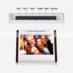 New Designed Karaoke Player With Wireless Mic Built in WiFi USB SD Android Touchscreen Jukebox thumbnail-3