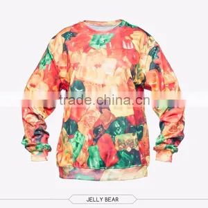 Latest Fashion Women Sublimation Printed Hoodies Cool Custom Sublimation Hooded Sweatshirt thumbnail-5