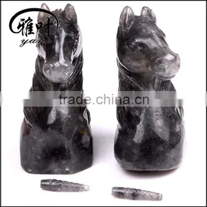 Bulk Customized Carving Unicorn Statue Feng Shui Crafts Natural Stone Carved Figurine Chakra Carving Decoration Gift thumbnail-1