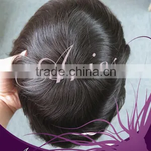 Toupee Hair Virgin Remy Indian Hair thumbnail-1