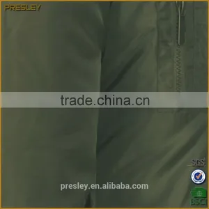 Presley Oem Custom Blank High Quality Satin Bomber Jacket for Man Wholesale thumbnail-6