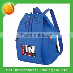 2015 New Design Sport Drawstring Backpack With Two Open Side Pocket thumbnail-1