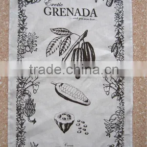 Kitchen Linen Tea Towel for Promotion and Giftkitchen Printed Tea Towel for Home Decoration Grenada Design thumbnail-1