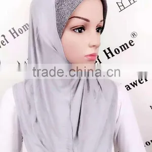 H277 Latest One Piece Jersey Hijab,muslim Scarf thumbnail-2