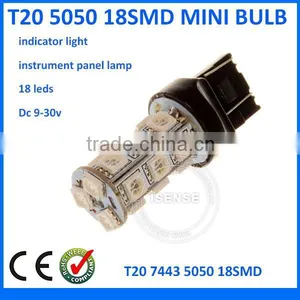 T20 18SMD 5050 /Step / Courtesy Light Mini Bulb , Dome Lamp, License Plate Indicator Lamp thumbnail-1