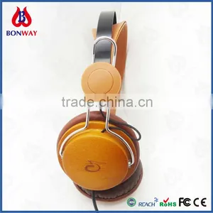Audio Deep Bass Custom Wood dj Headphones thumbnail-1