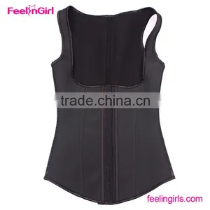 FeelinGirl Women Latex Underbust Workout Trainer 3 Row Waist Cincher Vest Supplier's Choice thumbnail-3