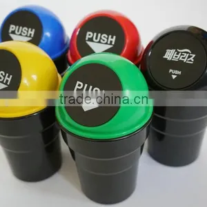 Plastic ABS Mini Small Colorful Car Trash Bin Wholesale Hot Sale thumbnail-5
