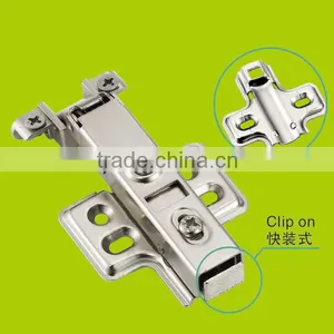 Half-overlay Soft-closing Cabinet Aluminum Frame Door Hinges With Clip-on(HH2112) thumbnail-5