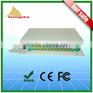 19' Rack Mount ODF 24 Core Pigtail Frame Fiber Optic Patch Pannel SC FC thumbnail-1
