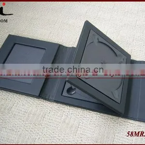 Leather CD/DVD Cover,Black PU CD Case thumbnail-1