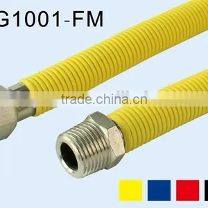 Stainless Steel Gas Hose With Yellow Cover/shrink thumbnail-2