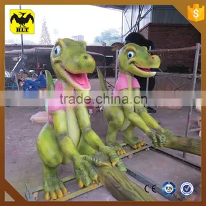 HLT Animatronic Cartoon Dinosaur Seesaw for Playground thumbnail-1