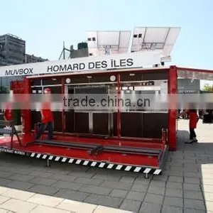 Steel Removable Fast Food Kiosk Container Bar thumbnail-1