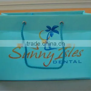 Custom Printed Rope Handle Plastic Shopping Bag thumbnail-4