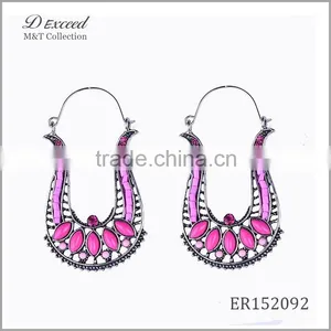 Wholesale Jewelry Fashion Designs Ladies/Women's Ethnic Bohemian Harp Shaped Earrings Dangle Earrings thumbnail-1