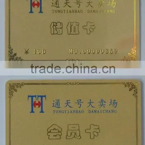 2015 Hot Stamping Laser Cut Golden/silvery Custom Cheap Copper Business Name Card Blank of Metal Crafts thumbnail-1