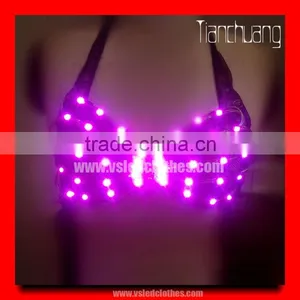 TC-26 LED Bra, LED Light-up Brassiere, Party,Disco Sexy Dance Girl LED Corset thumbnail-2