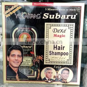 Subaru Black Darkening Shampoo / Subaru Fast Black Hair Color Change Shampoo thumbnail-2