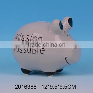 New Funny Money Saving Box,ceramic Unique Piggy Banks With Pig Shape thumbnail-1