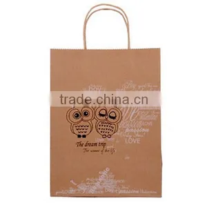 Simple Print Brown Paper Shopping Bag thumbnail-5