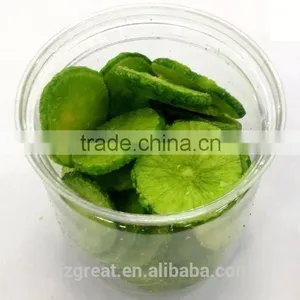 Vacuum Fried VF Dried Natural Green Turnip Crisps for Sale thumbnail-1