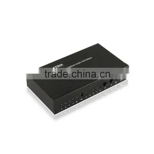 Hot Selling Audio Matrix Digital Optical Audio 4x2 Matrix Switch / Splitter Spdif Toslink Audio 4in 2out True Matrix With IR thumbnail-1