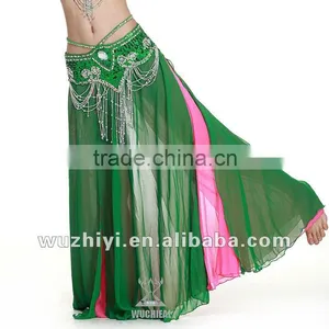 Wholesale New Hot Selling Sexy Chiffon Bellydance Skirts, Women's Long Chiffon Belly Dance Skirts (QC1033) Quality Choice thumbnail-1