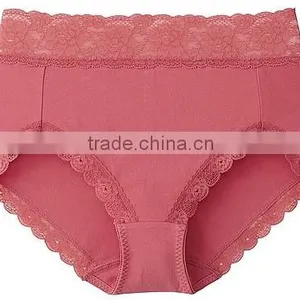 Lace Waist Band Women High Cut Briefs thumbnail-1