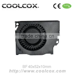CoolCox 4010 Small Blower Fan,40x52x10mm Mini Turbo Fan,5V/12V/24V,DC Brushless Electric Fan Blower thumbnail-1