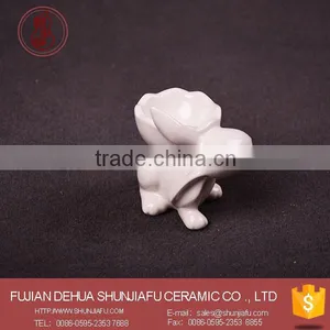 Handmade Unglazed Creative White Porcelain Rabbit Egg Holder Ceramic thumbnail-3