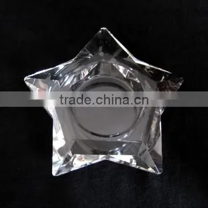 Pentacle Crystal Candle Holder thumbnail-1