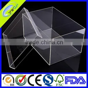 Plastic Clear Drop Front Hard Plastic Shoe Box thumbnail-1