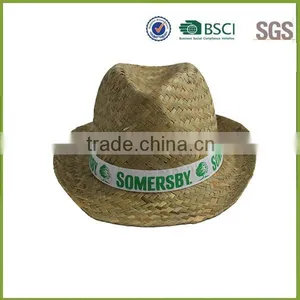 2015 Hot Sale Custom China Straw Fedora Hat thumbnail-1