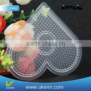 TOP 1 ARTKAL Intelligent Toy Small Heart Shape Pegboard for 2.6mm Perler Beads thumbnail-2