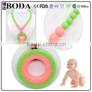 Baby Teether Necklace Baby Can Chew Silicone Necklace thumbnail-1