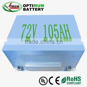 Rechargeable Electric Vehicle Lithium Ion Battery Pack 72V 105Ah thumbnail-3