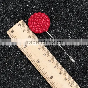 Small Size Hand Made Rose Flower Pins for Man Suit Red LAP061 thumbnail-2