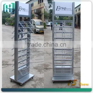 Wholesale Metal White Proof Ceramic Tile Accessories Display Stand With Wheels HSX-S0346 thumbnail-1