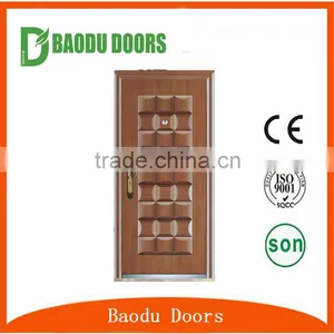 High Quality Cheap Exterior Ghana Steel Door thumbnail-5