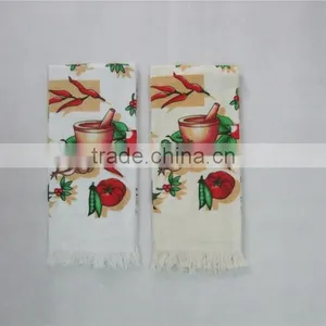 3 Pcs Pigment Print Cotton Towel Set Cotton Pot Holder Oven Mitten Set thumbnail-5