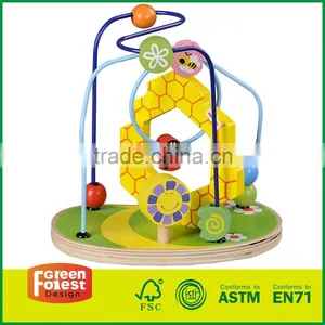 High Quality Wooden Circle Beads Toy thumbnail-1