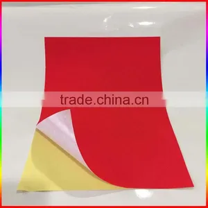 Red Self Adhesive Fluorescent Sticker Paper in A4 Size thumbnail-1