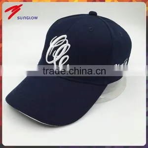 Wholesale 3D Embroidery Adjustable Hook and Loop Golf Hats for Men Sun Protection thumbnail-3
